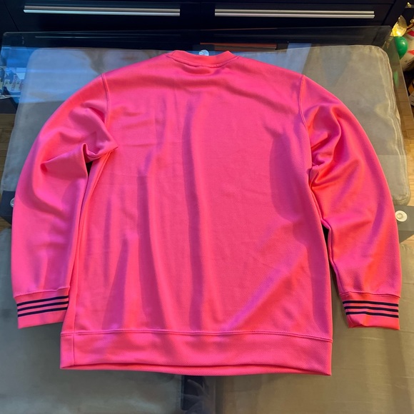 Lot of 3 Adidas Medium and Large Olive and Pink Track Jacket Sweatshirt - Picture 2 of 13